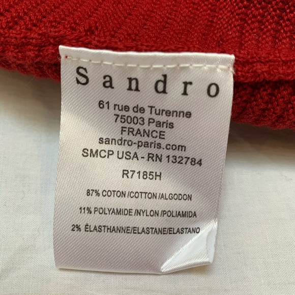 Sandro Deep Red Dress - Picture 5 of 5